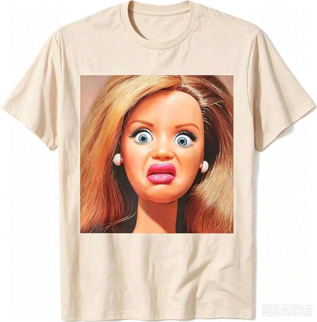 Funny Shirt Featuring The Disgusted Face Meme Doll Babe Mens T Shirt Cotton Tee Women Summer Novelty Oversize Casual Humor Meme