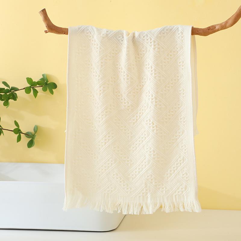 

Plain Gauze Tassel Towel: Bridal Party Thank You or Birthday Gift 33*73 cm (folded about 12*8.5*4.5 cm)