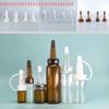 5Pcs For Ampoule Serum Flared Shape Penicillin Bottle Sealing Caps with Dropper Clear Tea Color 13/20mm White Tip Spout Caps