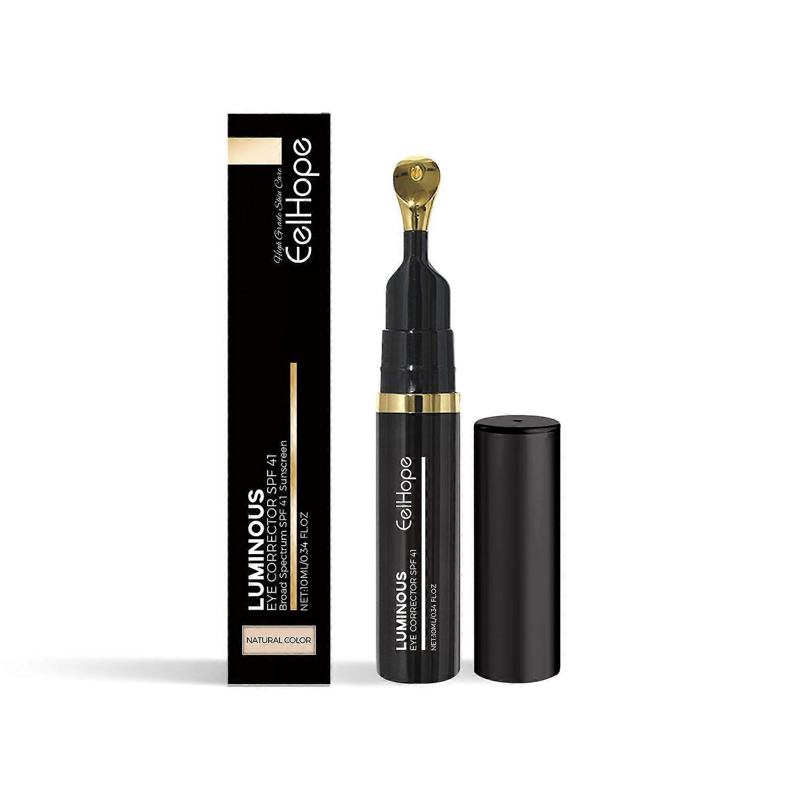 Corector Luminos pentru Ochi SPF 41, Corector de Culoare pentru Pungile de sub Ochi, Corector de Culoare Pungi sub Ochi, Corector pentru Pungile de sub Ochi, Corector Colorat Anti-Îmbătrânire pentru Ochi Natural color