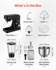 Stand Mixer, 7.8 L Electric Kitchen Mixer, 1500W Dough-Mixer, 6+P Speeds Tilt-head Food-Mixer with 1.5 L Blender Cup, Stainless Steel Bowl, Dough