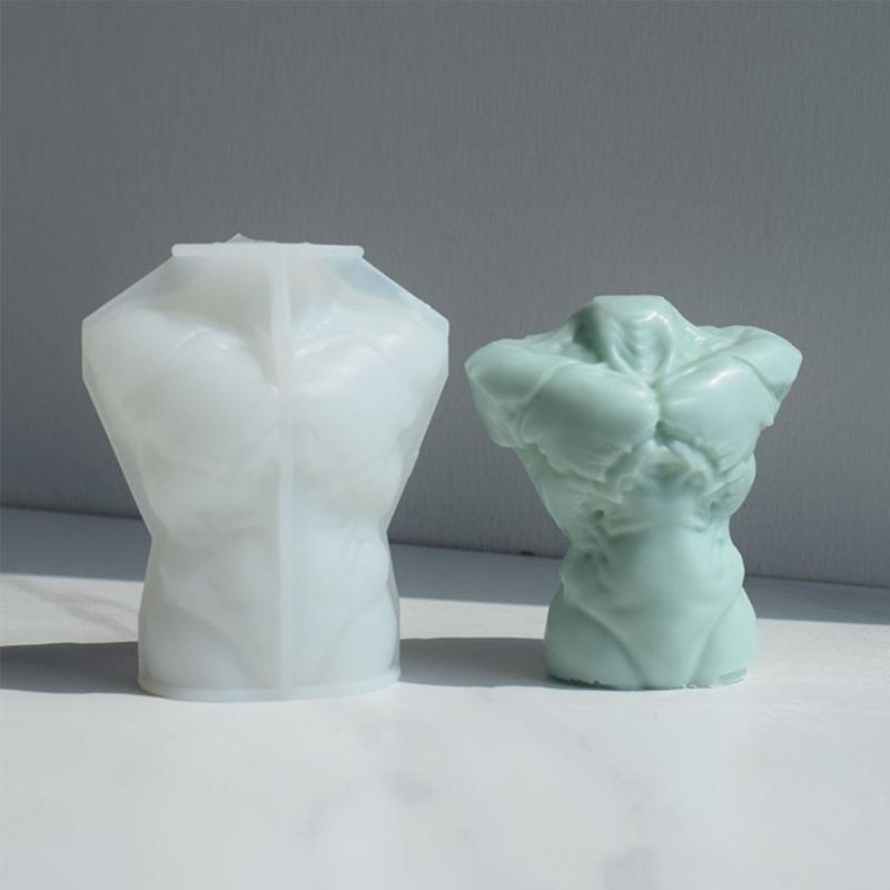 Non-stick Human Body Resin Mold Hand-made Scented Candle Silicone Mold DIY Soap Plasters Crafts Ornaments Tool Nonstick
