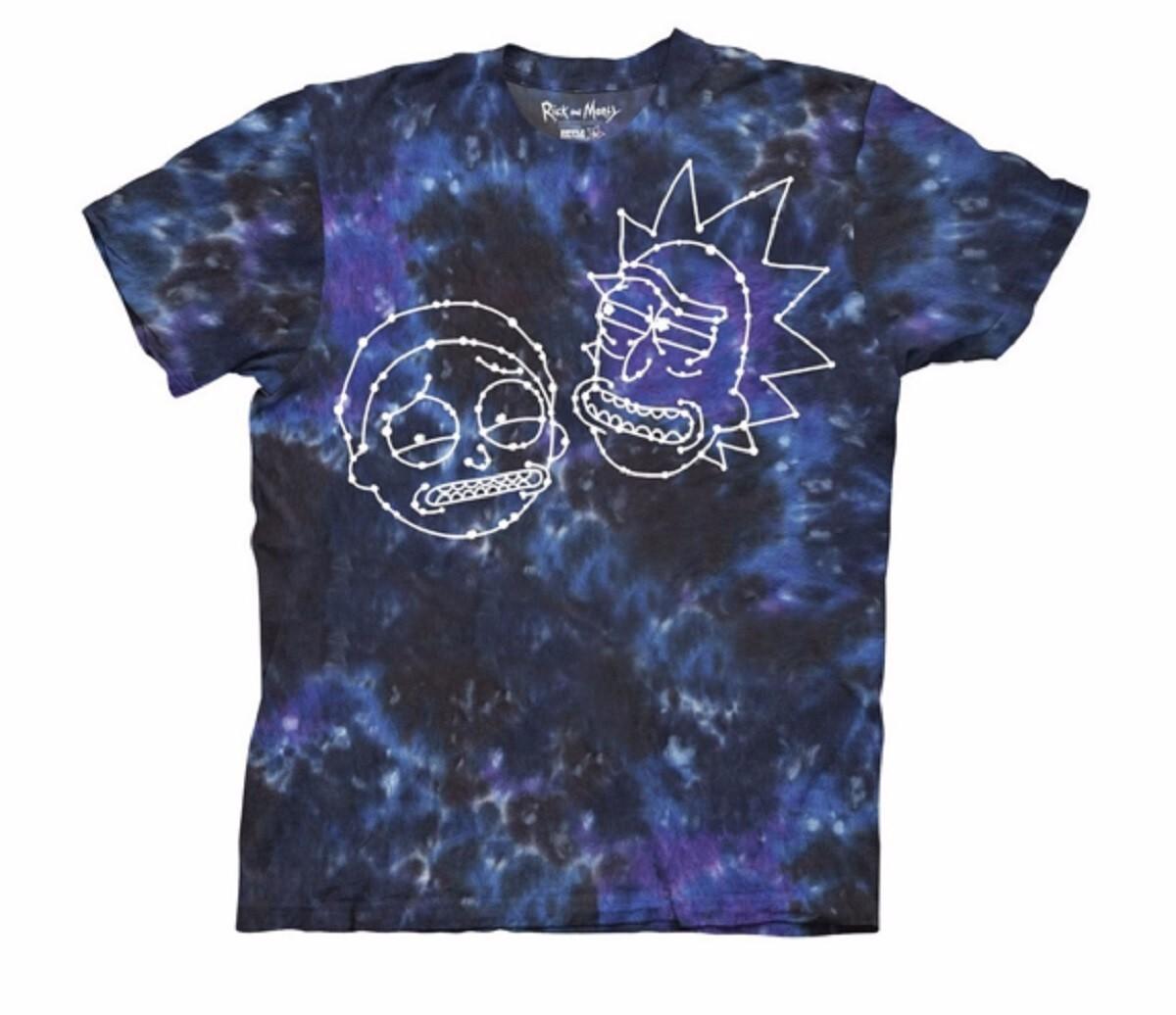 Rick And Morty Constellation Faces Licensed Adult T-shirt M