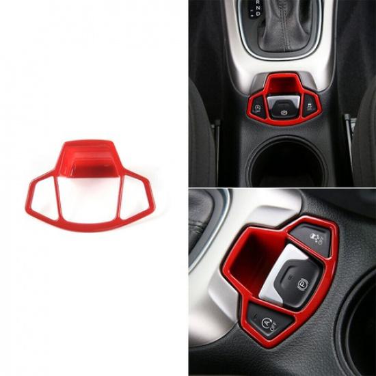 Car Hand Brake Lever Strip Cover Trim 1PCS For Jeep Compass 2017- Bright Red