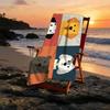 1pc Pet-Friendly Market Theme Beach Towel, Cute Pet Day Beach Towel, Soft, Absorbent, Quick-Drying, Suitable for 6 Scenarios