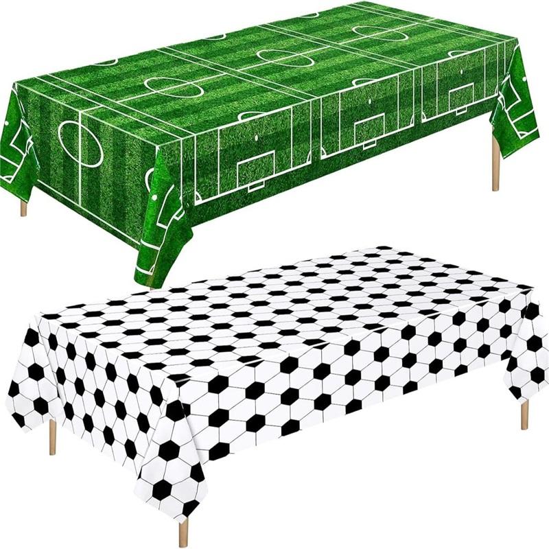 Green Football Disposable Tablecloth Decoration Decoration World Cup Party Supplies Party Tablecloth