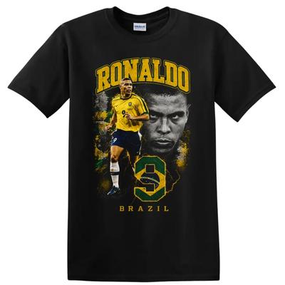 Ronaldo Nazario Brasilien Fußballspieler T-Shirt Brasilien Legende Action T-Shirt