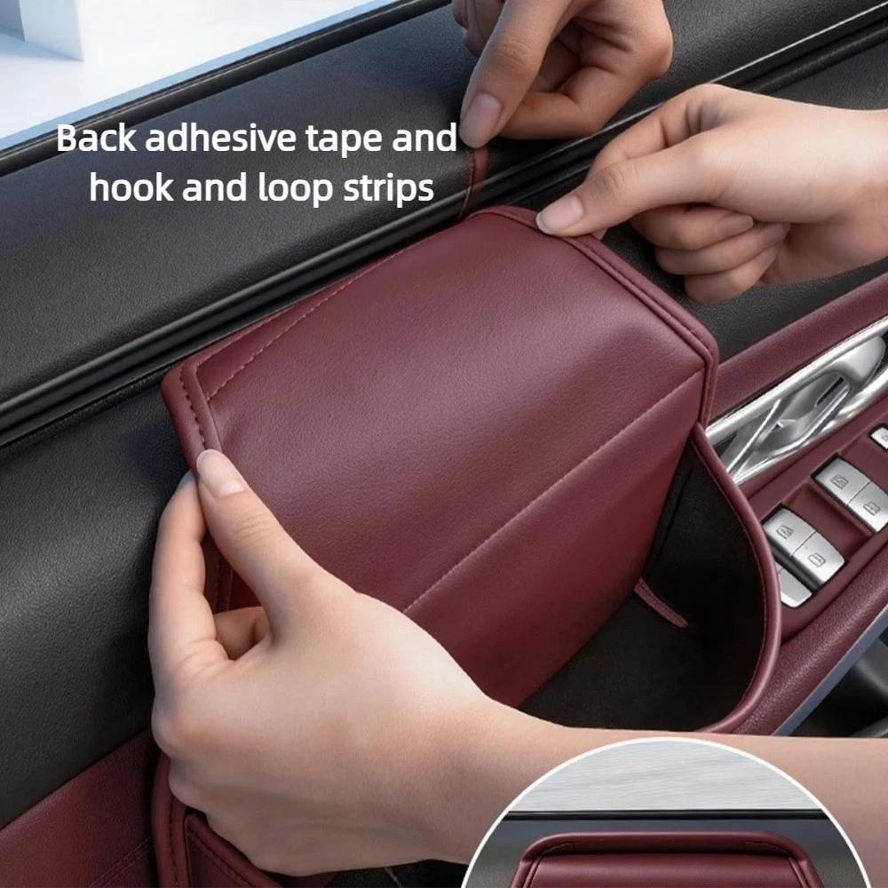 Multifunctional Car Window Armrest Storage Box Adhesive Vehicle Side Door Organizer Vehicle