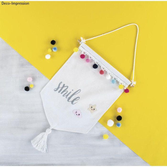 Fabric Pennant - RAYHER - 46372102 - Natural White - 30cm X 20cm - Party Decoration