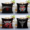 B-Bon J-Jovi Band Kussenhoes Bank Korte Pluche Dubbelzijdig HD Print Kamer Huis Kantoor Cadeau Kussenhoes