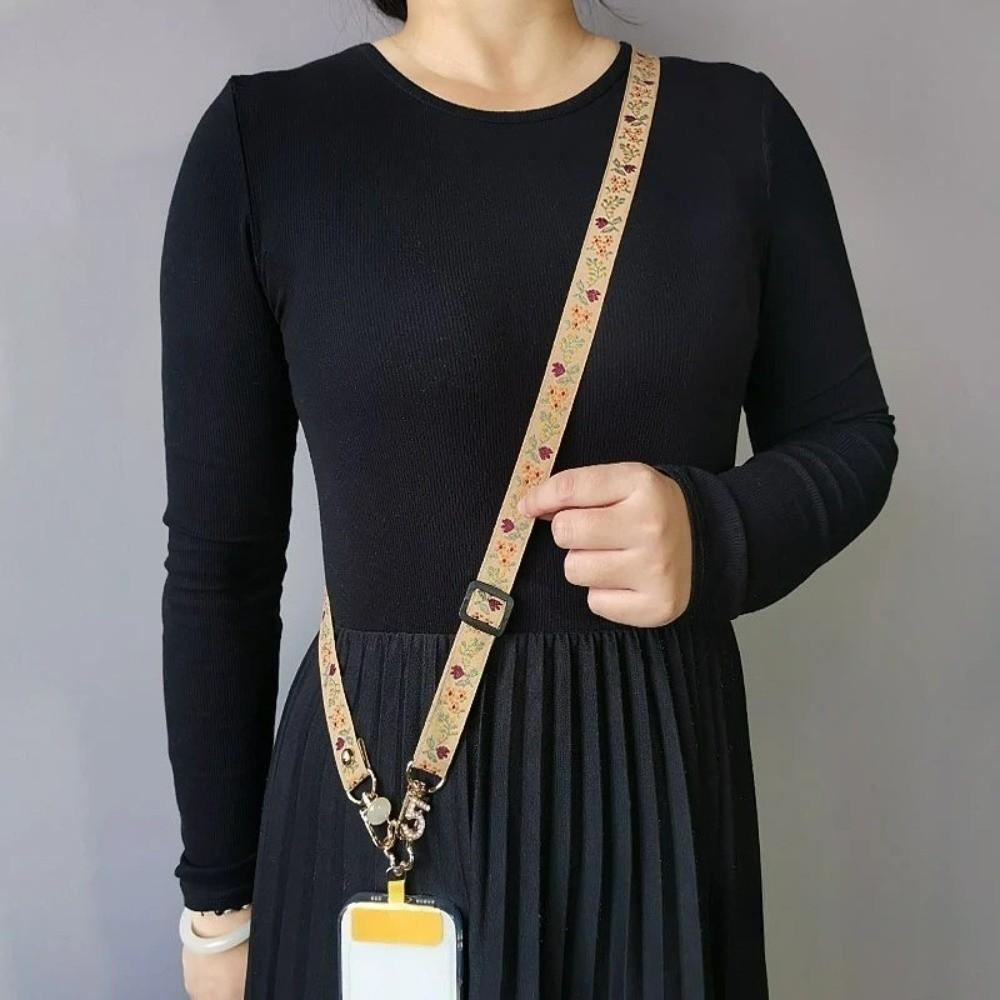 Neck Bag Design Mobile Phone Lanyard Adjustable Length Phone Strap Lanyard  for Travel