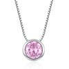 Korean Style Colorful Zircon "Only Love" Pendant with Short Box Chain - European & American Jewelry
