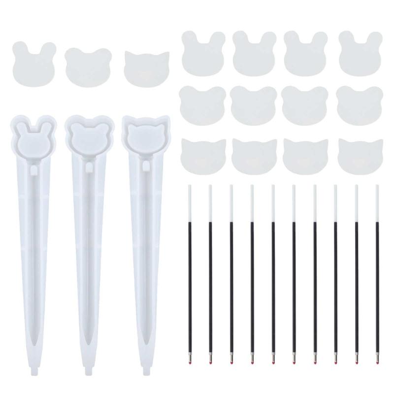 Kugelschreiber Silikonform DIY Treibsand Harz Shaker Formen Epoxidharz Form Bastelwerkzeuge Leicht zu reinigen