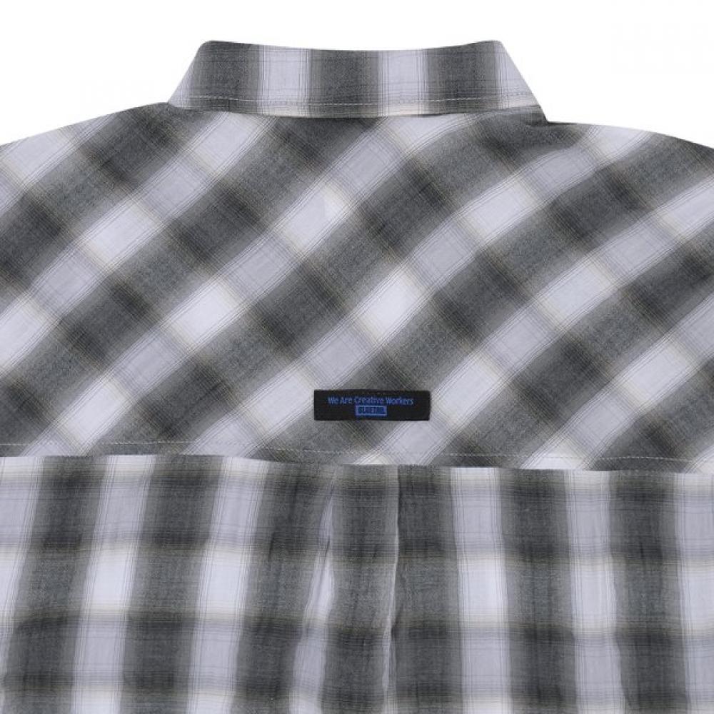 Bluetail Gray Check Shirt Azg1bl02gy