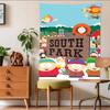 SSouth Funny PParks Happy Birthday Backdrop Background Vinyl Women Birthday Party Cake Table Decorations Photoshoot Banner