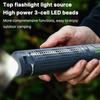 8000mAh Rechargeable Outdoor Portable Hiking Camping Fishing Flashlight Telescoping Camping Lantern Telescopic Camping Light