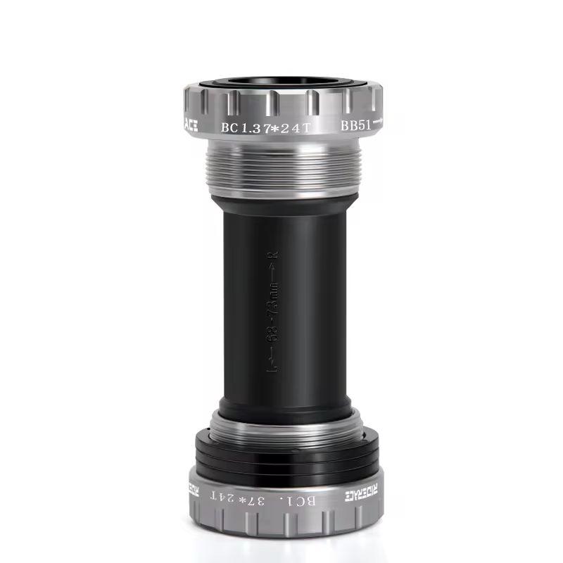 BB68-73mm Bicycle Bottom Bracket Adapter Crank 1.37/24mm For Road Bike Hollowtech Central Axis Aluminum Alloy MTB Accessories