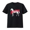 White Horse Scotch Whisky Logo Men's T Shirt American Size S 5XL Vintage Washed Versatile Comfo