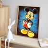 Disney Diamond Painting Mickey Mouse Starry Sky Oil Painting Style Art Painting Diamond Mosaic Cross Stitch Diamond Inlay Room Decoration Gift