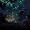 Halloween Decorative Stickers Bat Luminous Haunted House Ghost Festival Scene Props Horror Stickers Wall Stickers
