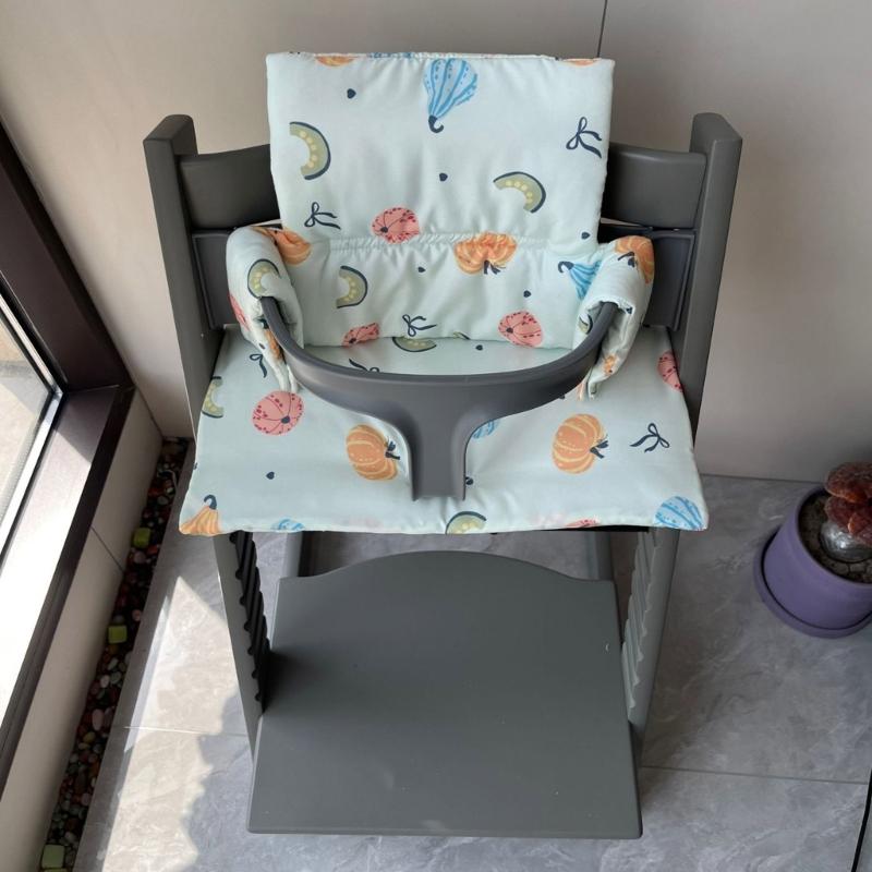 Breathable Cotton Infant Seat Cushion & Back Support Pad Set for Secure Nonslip Fit and Ergonomic Support Cushion