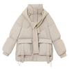 Down and Padded Jacket Winter 2025 New Fashion Padded Jacket Warm and Loose Thickened Hooded Cropped Jacket Cotton Jacket Ins