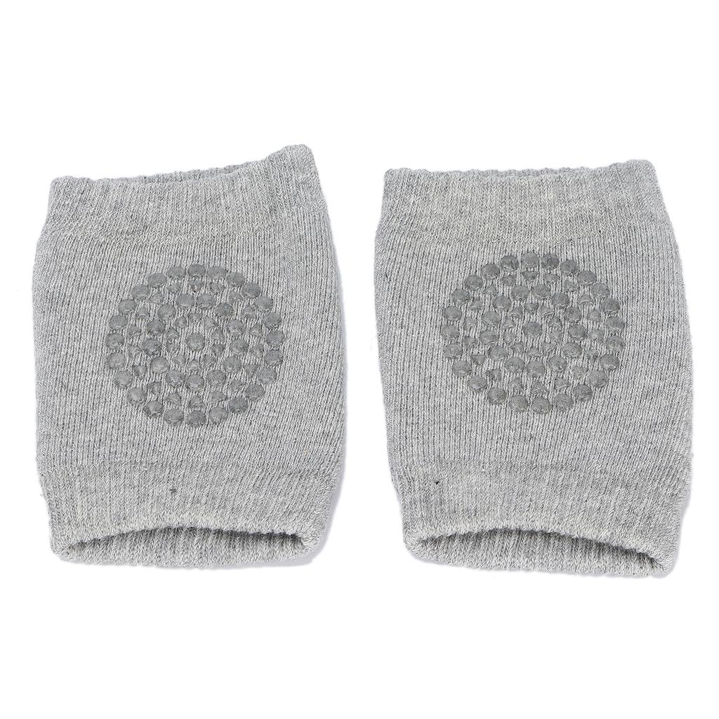 Baby Crawling Knee Pads AntiSlip Baby Walking Knee Pads Protectors for Toddler(Gray )