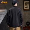 Jeep Men's Casual Half-Button Polo Sweatshirt