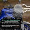 Motorcycle Front Windshield Windscreen Compatible with Yamaha MT-03 MT-25 2020 2021 2022 2023 2024 Wind Screen Fairing Deflector Protector (Light