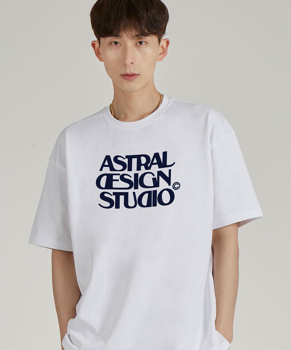 Astral Projection Astral Design Studio Round Neck 15-Count Cotton Short Sleeve T-Shirt_White L