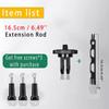 For Gopro Extension Rod Bracket Mount for Insta360 X4 Helmet Aluminum Alloy Extension Arm Motorcycle Action Camera Accessories