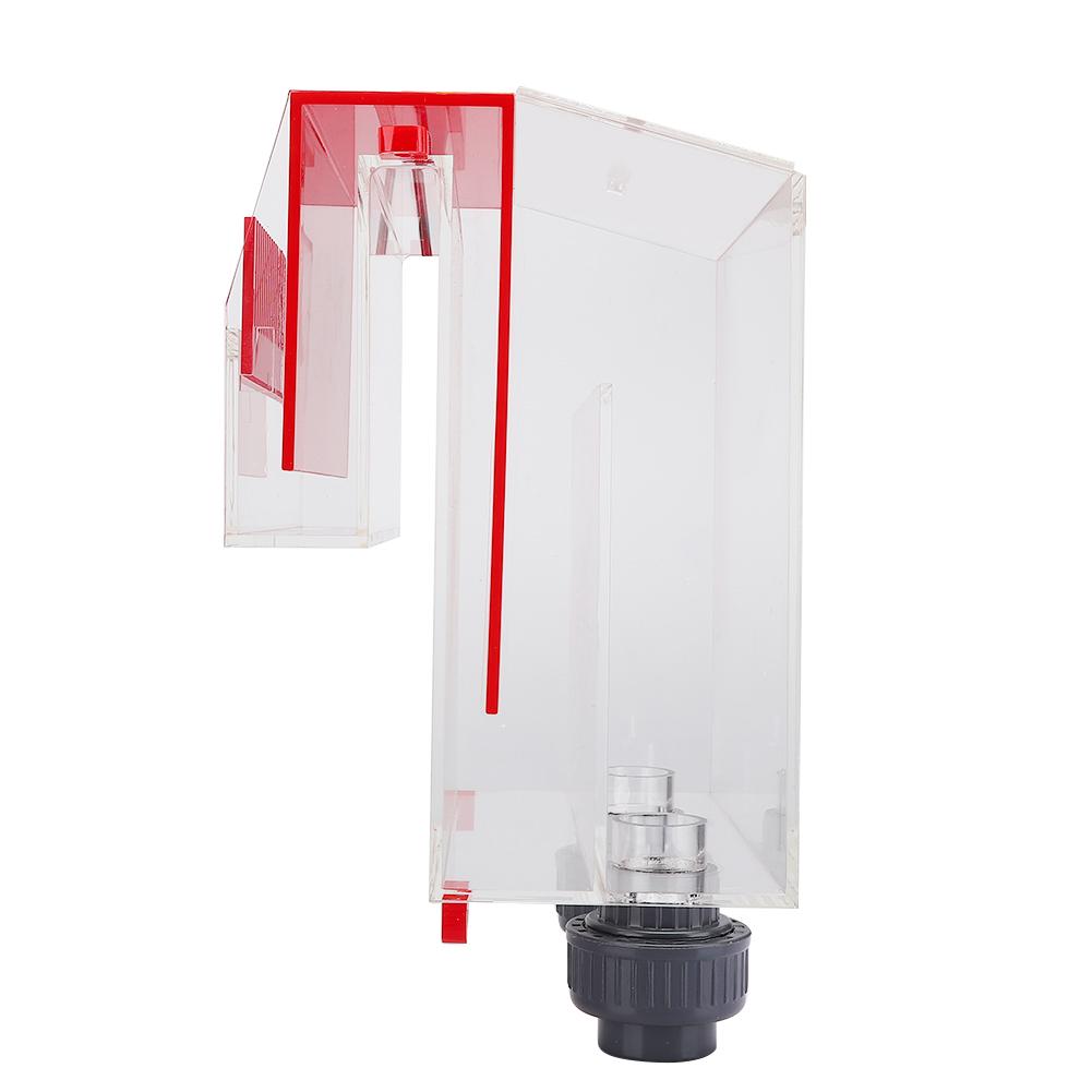 Acryl Rot Aquarium Siphon Freies Löcher Ohne Strom Selbst Starten Überlauf Box Fisch Tanks