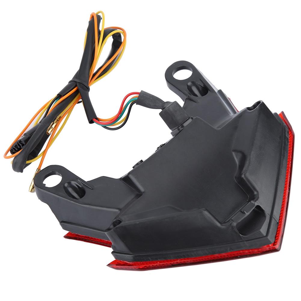 Motorcycle LED Tail Light Lamp Brake Turn Signal Taillight for Kawasaki Z800 2013 2014 (Red)