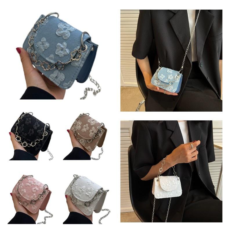 Stylish Vintage Mini Bag With Chain Strap Chic Pu Leather Crossbody Bag For Women