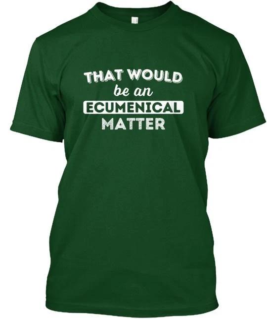 Футболка Father Ted  Ecumenical matter  100% Хлопок Мужская Футболка Топ Сделано в США Футболка Топ Унисекс 3XL