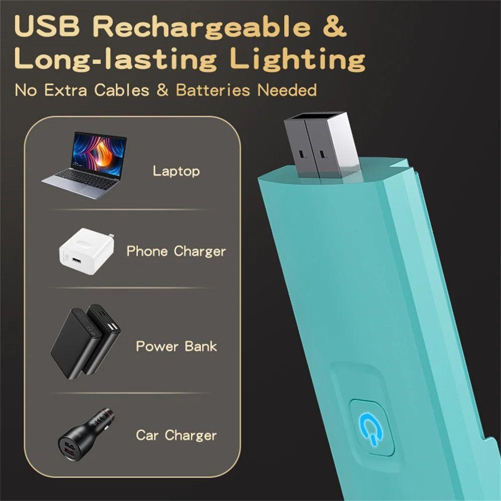 Mini LED Clip on Book Light Rechargeable Eye Protection Mini LED Book Light Dimmable Rotate Clip Desk Light Read Light