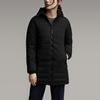 Canada Goose Camp Series Dark Red Label Fashion Comfortable Mid-Length Hooded Long Sleeve Down Jacket Winter Women Outerwear Black 5085L-61
