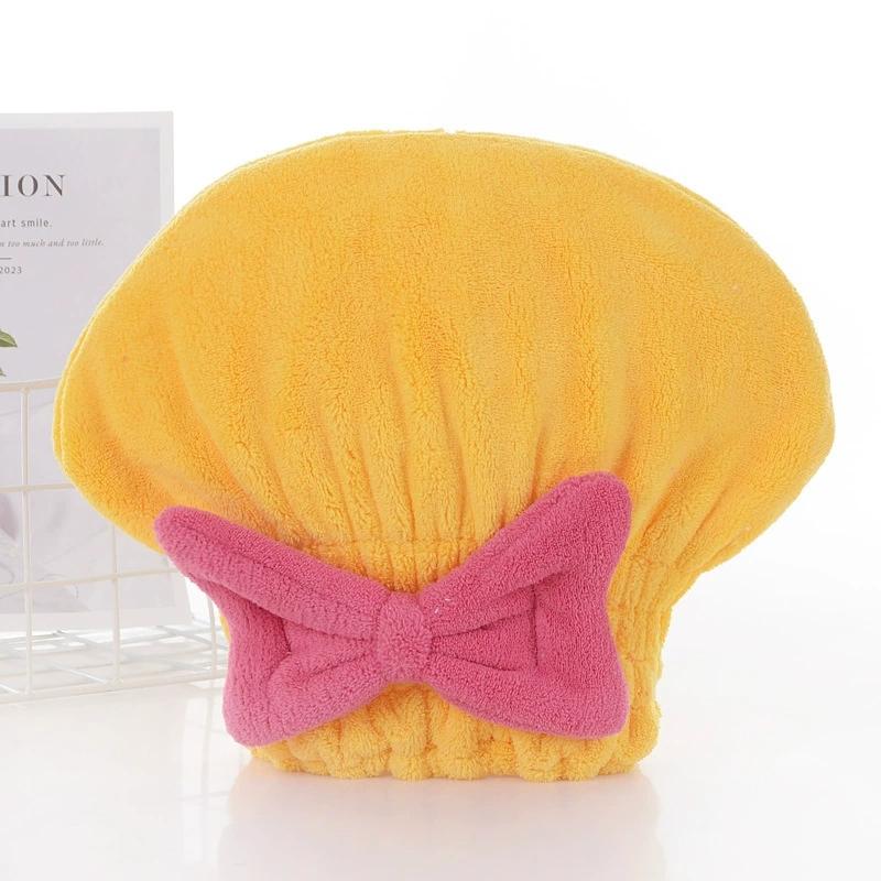 

Микрофибровые шапочки для сушки волос для женщин и девочек, быстросохнущее полотенце для волос, тюрбан, шапка для купания, мягкое полотенце для волос, обертывание с милым бантом-бабочкой