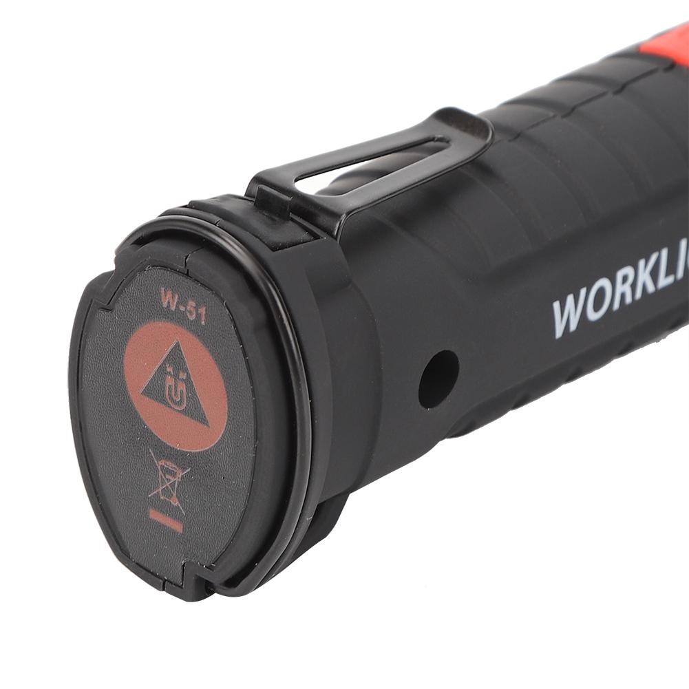 Portable LED Flashlight Torch with Magnet USB Rechargeable Working Lamp