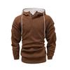 Felpa con cappuccio alla moda autunno inverno da uomo, felpa casual da uomo taglia europea, abbigliamento da uomo, capispalla comodo streetwear
