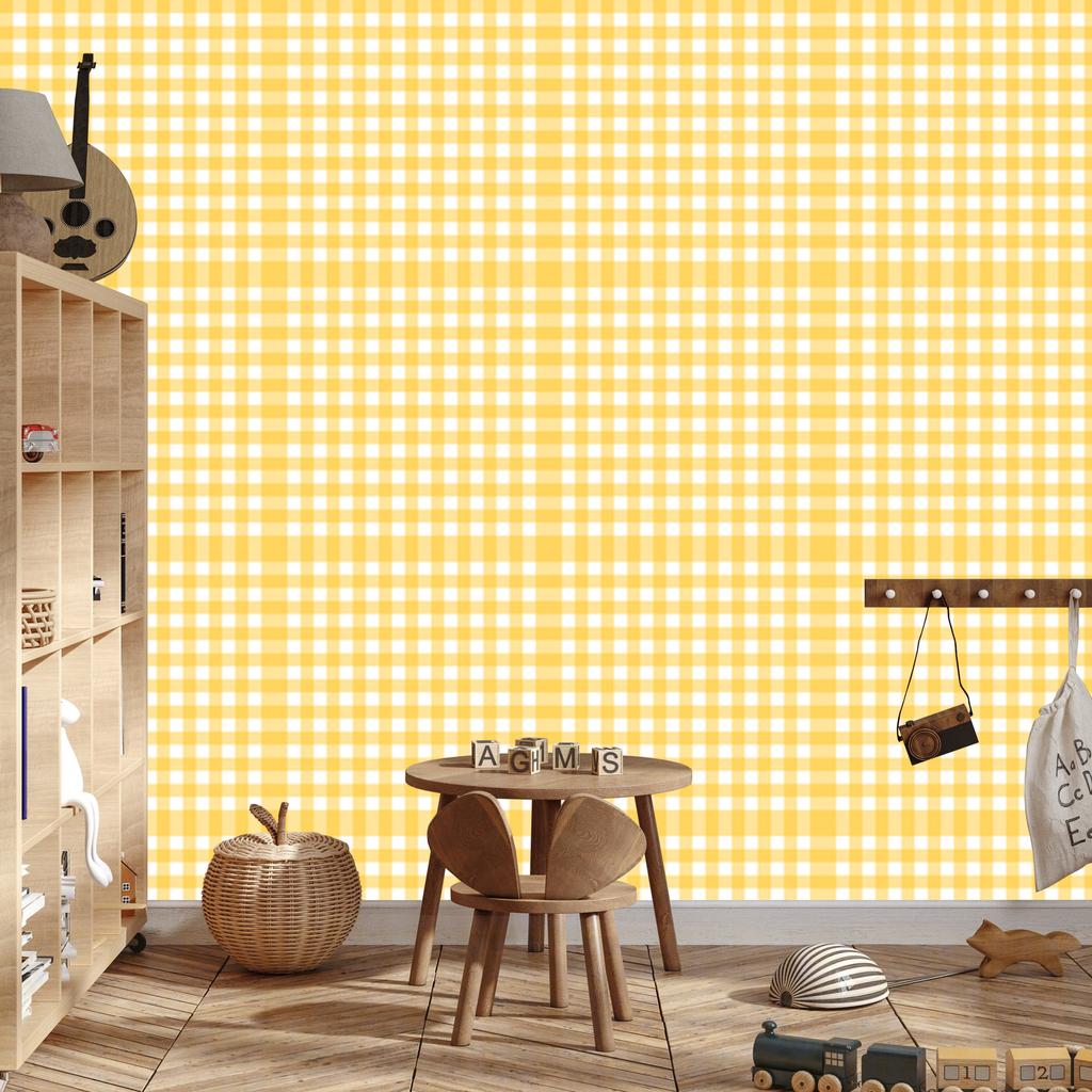 Wallpaper Fabric Pattern Cream, White and Gold for Living Room and Bedroom 50x1000