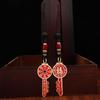 2025 New Red Oil Mountain Ghost Spends Money On Golden Key Men's Bag Gossip Heaven Official Blessing Double-sided Pendant Keychain