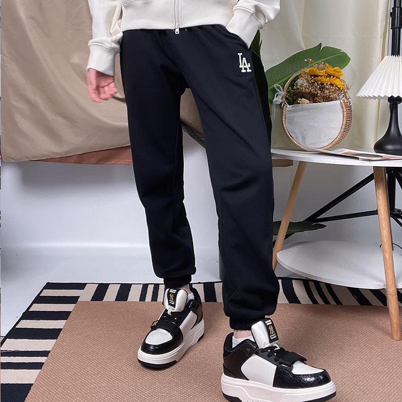 New Kids' MLB Knitted Sports Pants Black 7APTJ0234-07BKS