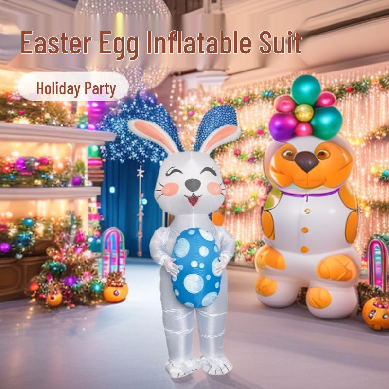 Надувной костюм Пасхального кролика для Рождества и праздничных вечеринок