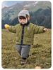 Kaka Panda Kids' Winter Fleece Jacket - Boys' and Girls' Warm Cotton Coat