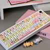Kleine Maruko Süße Tastenkappe PBT 130 Tasten Cherry MOA Anime Cartoon Thema Geeignet für Mx Gateron Kailh Schalter Mechanische Tastatur