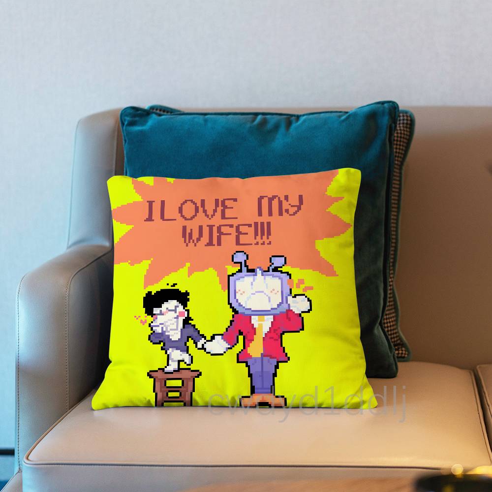 

SSpamtenna DDeltarune Pillow Case Cover Square Sofa With For Pattern Comfortable Cushion suitable Of Room 30x30cm