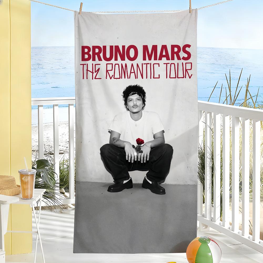 Cantante B-Bruno Mars L'Asciugamano Romantico Morbido Piscina Regalo Per Viaggio Palestra Doccia Campeggio Asciugatura Rapida Sportivo Grandi Asciugamani da Spiaggia