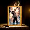 Anime Figure Death Note Light Painting Photo Frame Night Light L Killer Action Figures Room Decor Christmas Gifts Kids Moon Lamp