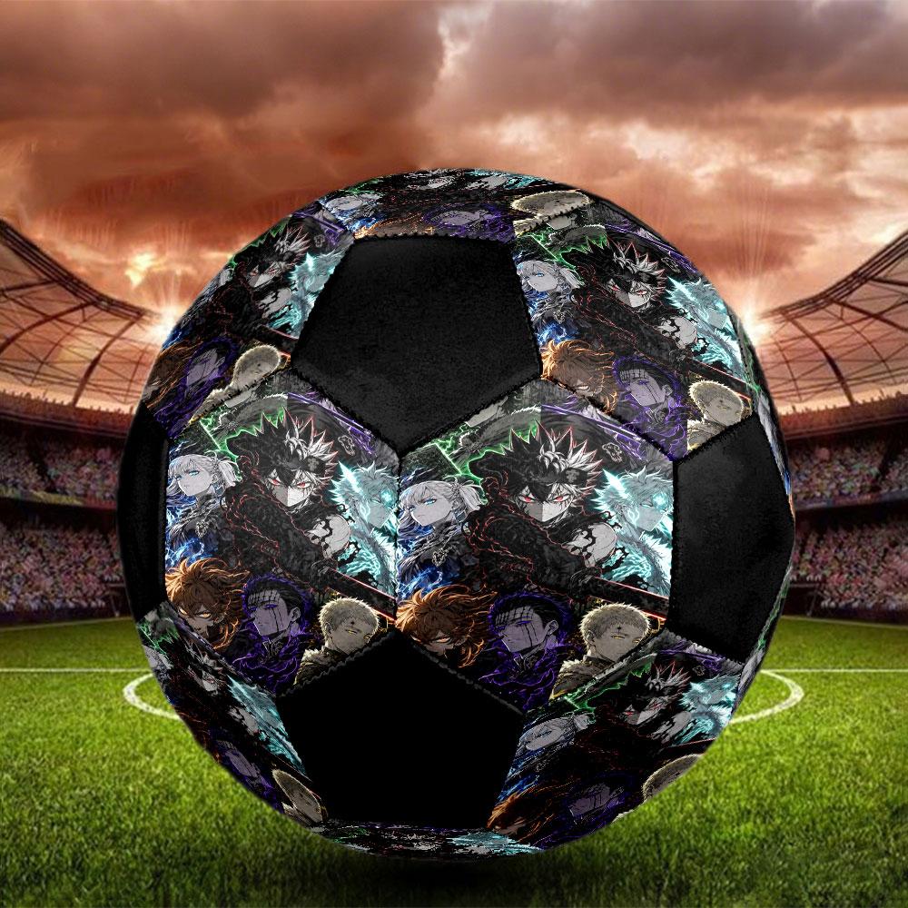 1pc Black Clover Soccer Ball Size 5 Indoor Soccer Ball Fashion Colorful Backyard Game - Great For Sports Fans Gift HE1